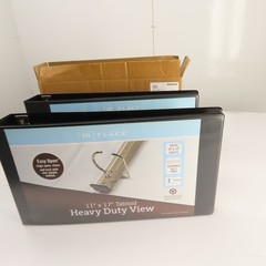 [IN] Place 1388845 24130557 heavy Duty 11″ x 17″ View Binder 3″ Black Lot Of 2