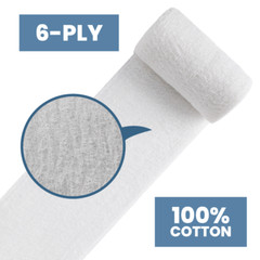 Sterile Kerlix Gauze Roll, 100% Cotton, 6 Ply, 4.5in X 4.1 Yds, 50/Box