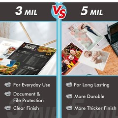Koala Thermal Laminating Pouch 11.5×17.5 100 Sheets 5 Mil 9 X 11.5 11×17 A3 A4