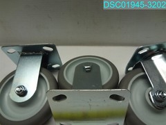 QTY=3: Plate Mount Caster 6″H X 4-5/8″D X 1-1/8″W PLATE 4″L X 4-1/2″ W