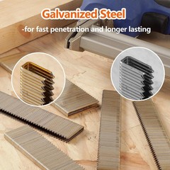 2000-Count 18 Gauge 1/4 Inch Narrow Crown Staples (1/2″+3/4″+1″+1-1/4″+1-1/2″),