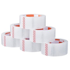 Clear Packing Tape 6 Rolls 65 Yards Clear Shipping Tape with Dispenser 2.7 Mil
