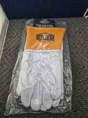 (6 Pairs) Ironcat 6141/L Leather Kidskin TIG Welding Gloves Gauntlet Cuff Large