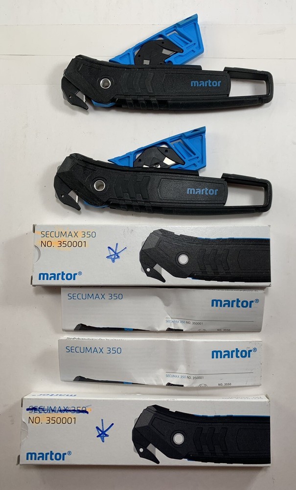 2 pack MARTOR SECUMAX 350 350001 COMPACT SAFETY KNIFE/ BOX/ STRAP CUTTER TOOL