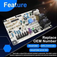 HK42FZ061 Control Board Compatible with Carrier HVAC HK42FZ061 Furnace Control B