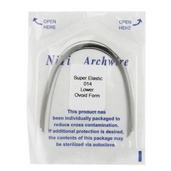 100PCS Dental Orthodontic Arch Wire Niti Round Ovoid Upper Lower 012 014 016 018
