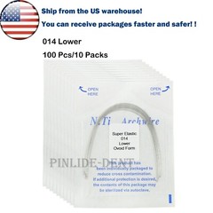 Dental Orthodonic Niti Round Arch Wire Super Elastic Ovoid Form 014 Upper/Lower