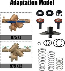 3/4″”-1″” Backflow Repair Kit for 975XL 975XL2 Replacements RK34-975XLC, Black