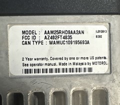 MOTOROLA CDM1250 Remote MOunt 403–470 MOBILE TWO-WAY RADIO 25 watt 64 channel