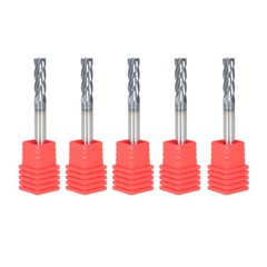 5Pcs 3/16″ 4 Flute Regular Carbide End Mill 2″ Overall Length TiALN COATED