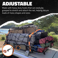 50 In. X 36 In. Heavy-Duty Bungee Net, Stretches to 100 In. X 75 In.