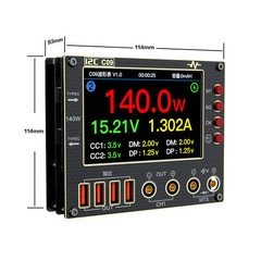 I2C C09 Waveform Ammeter 0-40V Voltage Current Tester 4″ HD Display Diode Scan