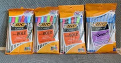 3 Packs of Bic Usa Inc BICMSBAP81 19627 Bic Cristal Xtra Bold Pack Of 8 + Bonus