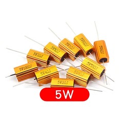 5/10/25 ~500W High Power Golden Aluminium Load Resistor Wirewound Various Values