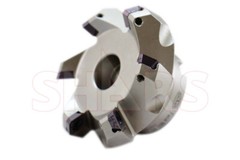SHARS 3″ 45° INDEXABLE FACE MILL SEHT INSERTS W/ CAT 40 ARBOR NEW $171.10 OFF #[