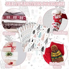 JarThenaAMCS 100Pcs Christmas Poly Mailer 10 x 13 Inch Pastel Xmas Tree Packa…