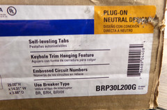 Eaton BRP30L200G 200A Main Lug Load Center 30 Spaces 60 Circuits S7