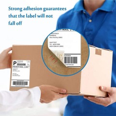 500x Fanfold Direct Thermal Shipping Labels for Zebra & Rollo Printers 4″ x 6″