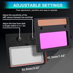 2Pack Auto Darkening Welding Helmet True Color Solar Powered Welding Mask