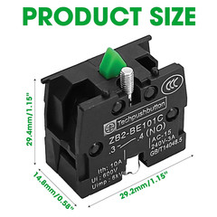 10Pcs ZB2-BE101C NO/ZB2-BE102C NC Contact Block Momentary Push Button Switch