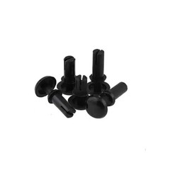 Black Plain Nylon Plastic Snap Rivets R2032-R6080 Various Sizes And Length Rivet
