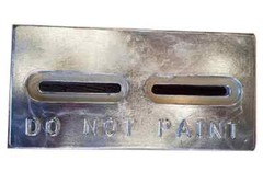 Divers Dream Plate Zinc Anode – Bolt-on .5 inch X 6 inches X 12 inches