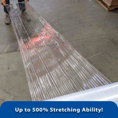 18″ x 1500′ 80 Gauge 4 Rolls Pallet Wrap Stretch Film Hand Shrink Wrap 1500FT