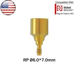 US Dental Nobel Healing Abutment Caps RP Fit NOB Active ∅3.6/5.0/6.0 H3/5/7mm