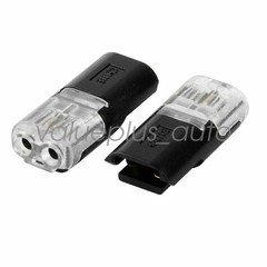 50 PCS Double-Wire Plug-in Connector with Locking Buckle, Pluggable Connectors