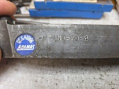 MTANR204D ADAMAS Indexable Tool Holder 1.25 TAPERD Shank W 4 NEW CARBIDE INSERTS