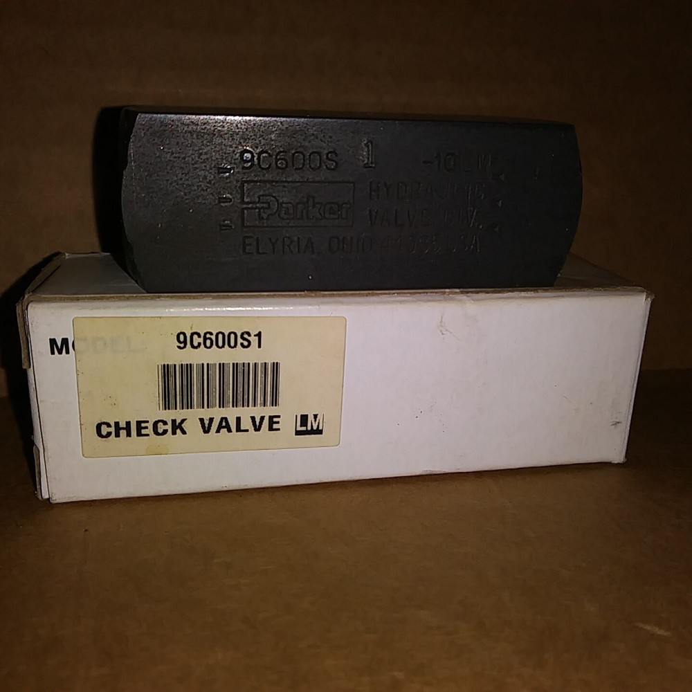 Parker 9C600S1 10LM 3/8″ NPT Colorflow Steel Check Valve 5000psi 30L/min (QTY…