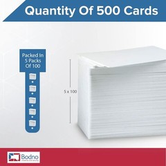 High-Quality White CR80 PVC Cards 30 Mil – 500 Count for Professional Use