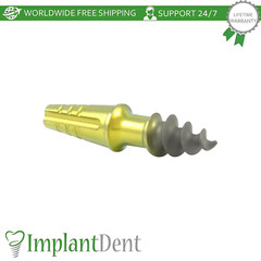 1x Root Shaped Compressive Short Neck Dental One Piece Fixture Dentistry Lab