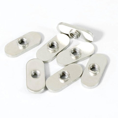 20 Packs 1/4″-20 Centered Hole Sliding T-Nuts for 10 Series T Track Extrusions,