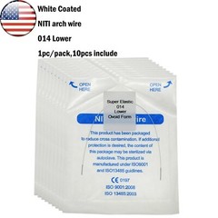 10Pcs Dental Orthodonic Niti White Arch Wire Super Elastic Upper Lower 012-020