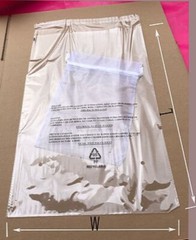 1000~ 12×18″ OPP 1.2 mil Resealable Bags with 2 Vent Holes, 3 Language Warning