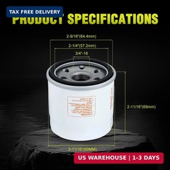 136-7848 Oil Filter for To-ro Timecutter Zero Turn Mower Replacement | 120-4276