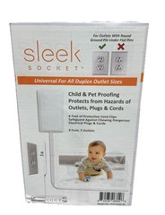 Sleek Socket 9-C-OVSZ-W Universal for Duplex Outlet Sizes 8′ 3 Outlets