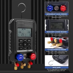 Rogvoc Digital Manifold Gauge Hvac Refrigerants Digital Ac Gauges Set 2
