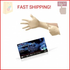 Ansell MICROFLEX Diamond Grip MF-300 Disposable Latex Gloves for Automotive, Hea