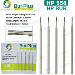 US WAVE Dental Surgical Burs Tungsten Carbide Bur Round HP 44.5mm For Slow Speed