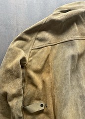 Vintage Weldmark Cowhide Leather Welding Jacket Brown Size L Back Buckle