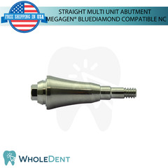 10X Straight Multi Unit Prosthetic NC Compatible with Megagen® BlueDiamond