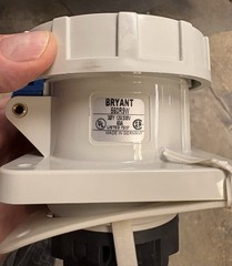 Leviton 560P9W+Bryant 560R9W PLUG MALE +FEMALE Both Pieces Together! Easy Instal