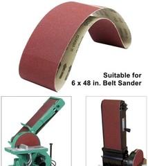 6 PACK 6×48 inch Sanding Belts 60 80 120 150 240 400 Grit Belt Sander Sandpaper