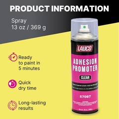 LAUCO Automotive Adhesion Promoter 13 oz Spray Can (57087) – Pack of 2 – Use on