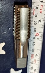 OSG 1/2-14 NPTF Pipe Tap HS HSS 6173 1313000 1/2” – 14 ONE TAP