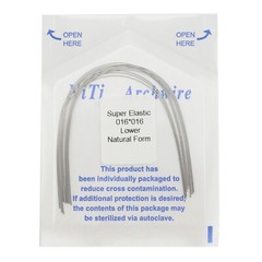 100PCS Dental Orthodontic Niti Arch Wire Natural Round Rectangular 19×25 16×22