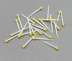 200 Pcs Dental Fiber Post Glass Teeth Restorative Screw Posts 1.2 1.4 1.6 1.8mm