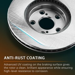 11.10 Front 10.24 Rear Brake Rotors 13-15 Honda Civic 14-15 Acura ILX 06-11 CSX